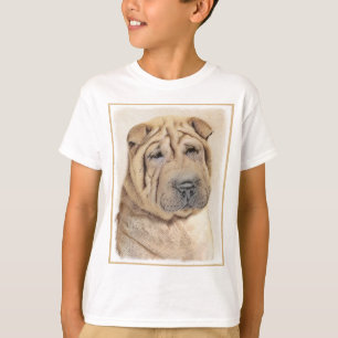 Shar Pei Painting - Niedliche Original Dog Art T-Shirt