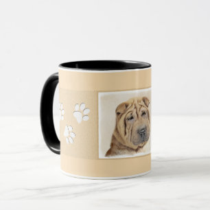 Shar Pei Painting - Niedliche Original Dog Art Tasse