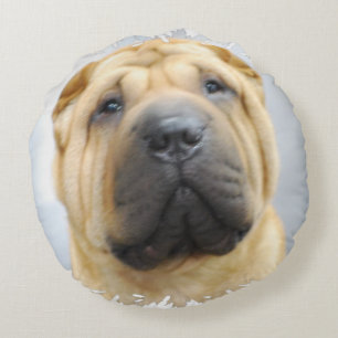Shar Pei Rundes Kissen