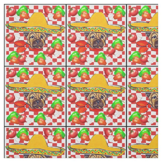 Shar-Pei Stoff (Muster)