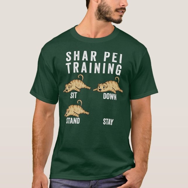 Shar Pei Training Dog T-Shirt (Vorderseite)