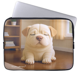 Shar Pei Welpe - Sanfte Ruhe von WangWang Laptopschutzhülle