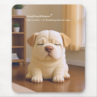 Shar Pei Welpe - Sanfte Ruhe von WangWang Mousepad