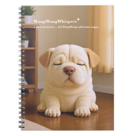 Shar Pei Welpe - Sanfte Ruhe von WangWang Notizblock