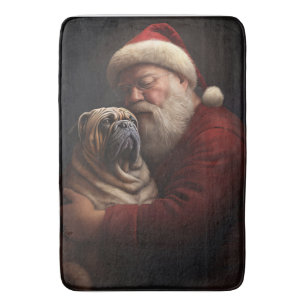 Shar Pei zu Weihnachten Badematte