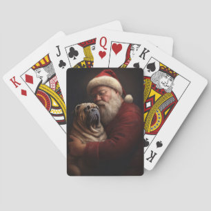 Shar Pei zu Weihnachten Spielkarten