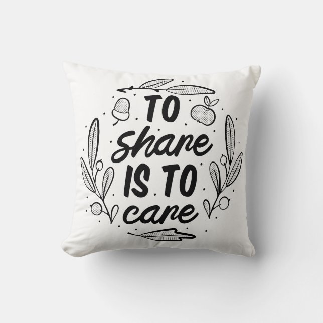 Share & Care Kissen (Vorderseite)