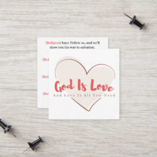 Share Gods Liebe Gospel Tracel Calling Card Telefonnummerkarte