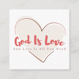Share Gods Love Gospel Tract Calling Card Telefonnummerkarte