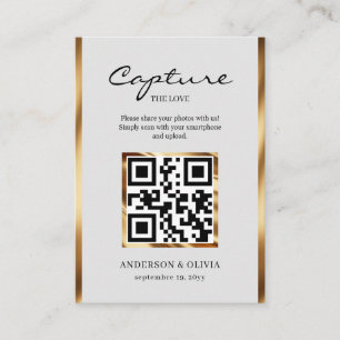 Share Wedding-Fotos mit QR-Code-Umschließungskarte Begleitkarte