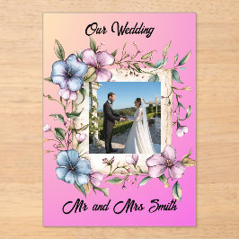 Share your gratitude with this Acrylic Invitation Acryleinladungen