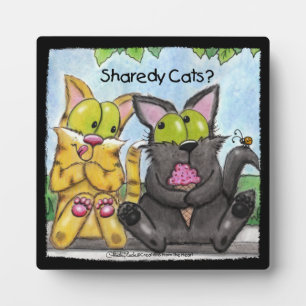 Sharedy Cats - Albern und Tig Fotoplatte