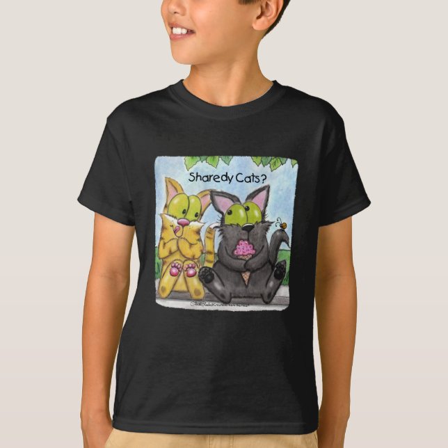 Sharedy Cats - Albern und Tig T-Shirt (Vorderseite)