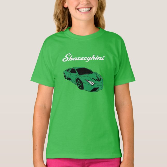 Sharerghini, Sharerghini, grüner T - Shirt (Vorderseite)