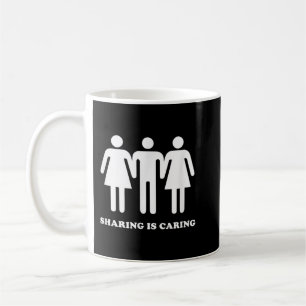 Sharing ist Gekümmert durch Polyamoro Gay Polyamor Kaffeetasse