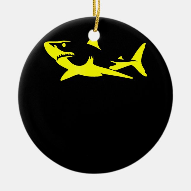 Shark A Bold - Shark Lover Geschenke Keramik Ornament (Vorne)