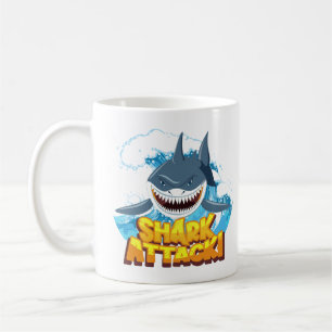 shark action kaffeetasse