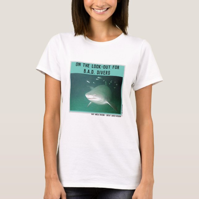 Shark - Bay Area Divers Great Sees Region T-Shirt (Vorderseite)