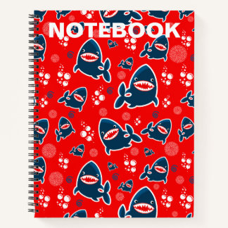 Shark Bite Notebook Notizbuch