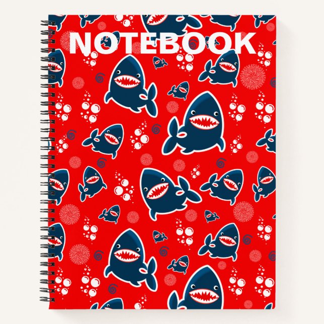 Shark Bite Notebook Notizbuch (Vorderseite)