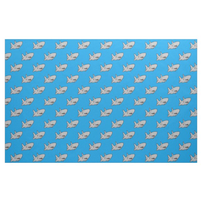 Shark Blue Fabric Stoff (Fat Quarter (45,7 x 55,9 cm))