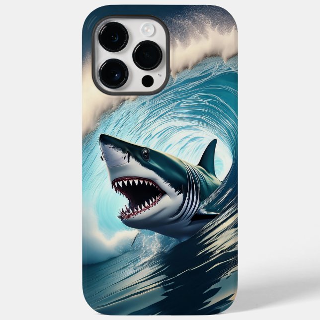 Shark Bump and Bite Case-Mate iPhone Hülle (Rückseite)
