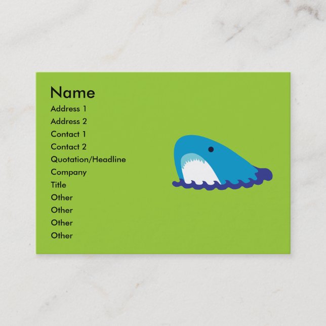 Shark Business Cards Visitenkarte (Vorderseite)