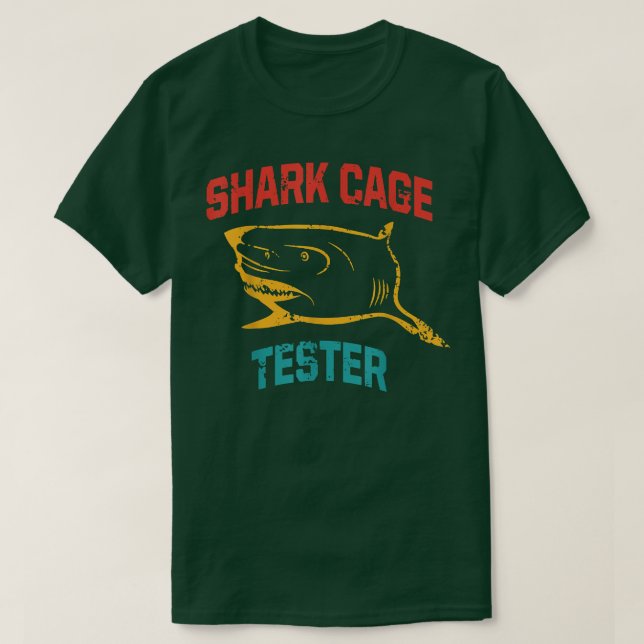 Shark Cage Tester Apparel T-Shirt (Design vorne)
