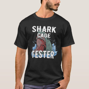 Shark Cage Tester Funny Amputee-Geschenk  T-Shirt
