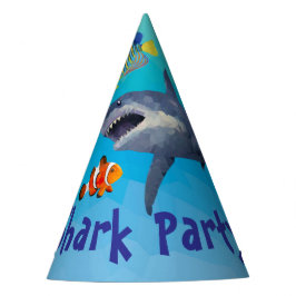 Shark Children Party Paper Hat Partyhütchen