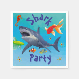 Shark Children Party Paper Napkin Serviette