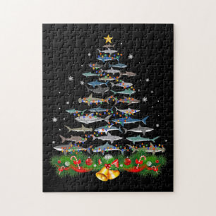 Shark Christmas Tree Shark Lovers Ohrts Puzzle
