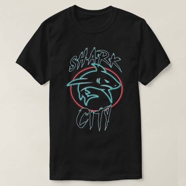 Shark City, San José Savages, San Jo, 408, SJ San T-Shirt (Design vorne)