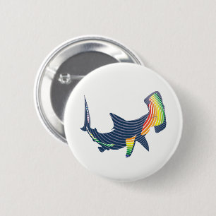 Shark Color Swirl Button