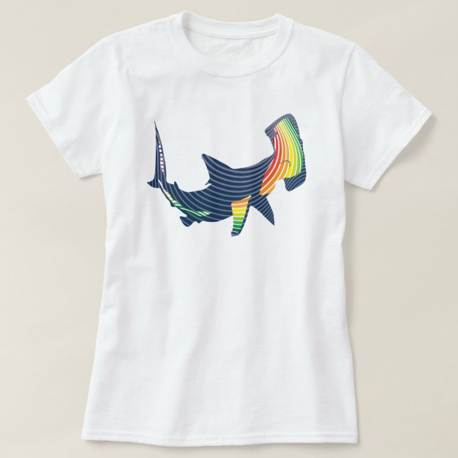 Shark Color Swirl T-Shirt (Design vorne)