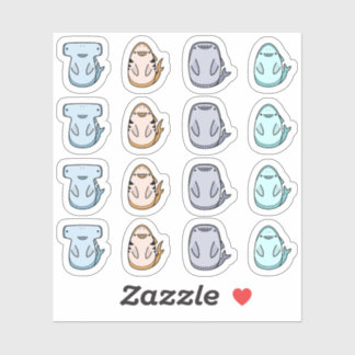 Shark Contour Stickers Aufkleber