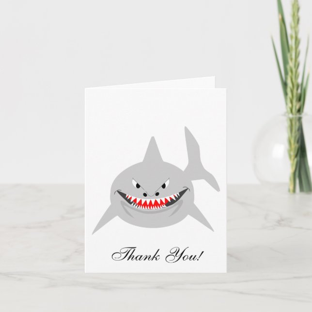 Shark Danke Card (Vorderseite)
