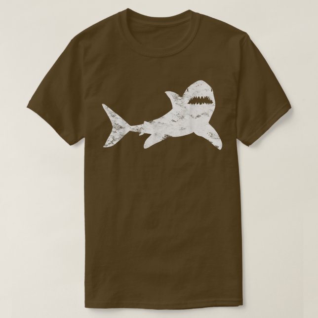 Shark Distressed Cool VintageShark Bite Tee  (Design vorne)
