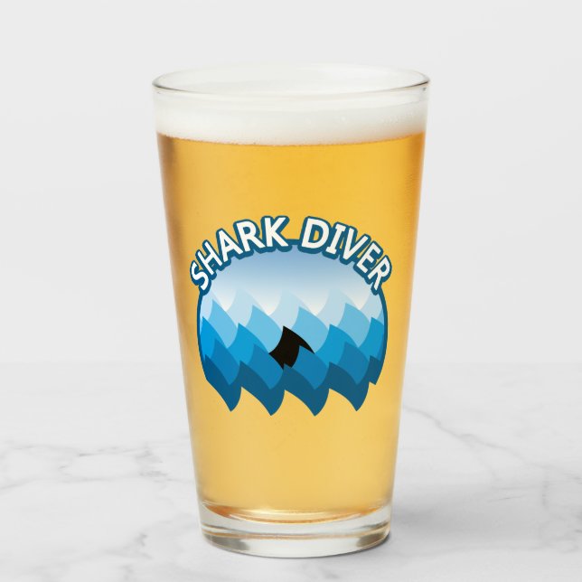 Shark Diver Glas (Vorne (Gefüllt))