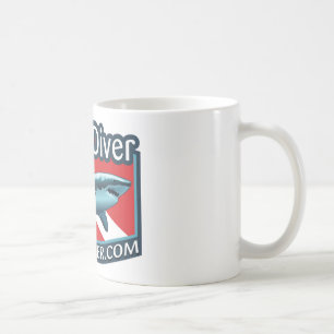 Shark Diver Kaffee Tasse. Kaffeetasse