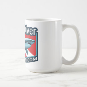 Shark Diver Kaffee Tasse. Kaffeetasse