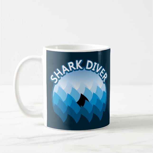 Shark Diver Kaffeetasse (Links)