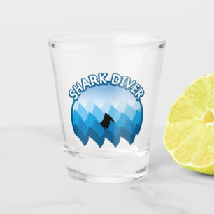 Shark Diver Schnapsglas