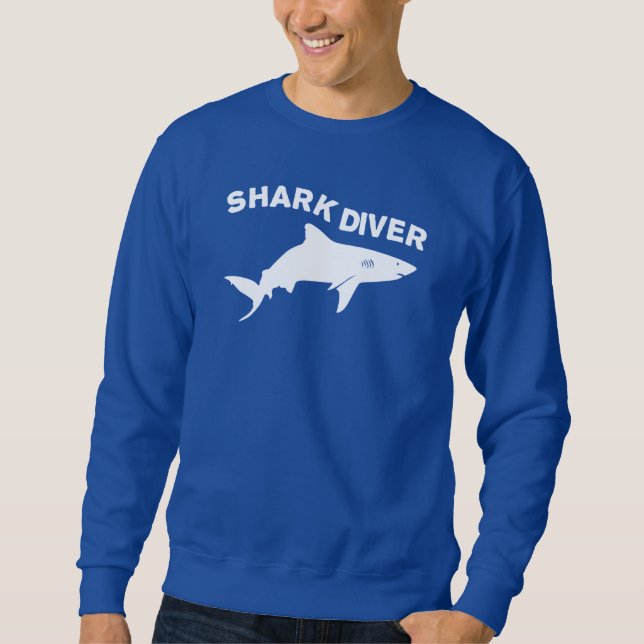 Shark Diver Sweatshirt (Vorderseite)