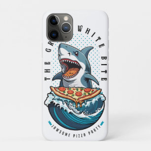 Shark Eating Pizza   Der große weiße Biss Jawsome Case-Mate iPhone Hülle