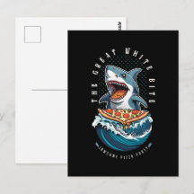 Shark Eating Pizza | Der große weiße Biss Jawsome