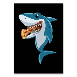 Shark Ess Pizza Shark Lovers Pizza Lovers Tischnummer