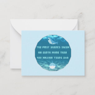 Shark Fact Mitteilungskarte