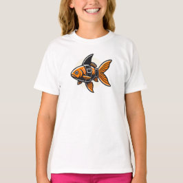 Shark-Fin Goldfish T-Shirt by Vin Zzep