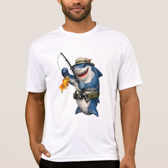 Shark Fisher 4D Gold Catch Tee (Vorderseite)